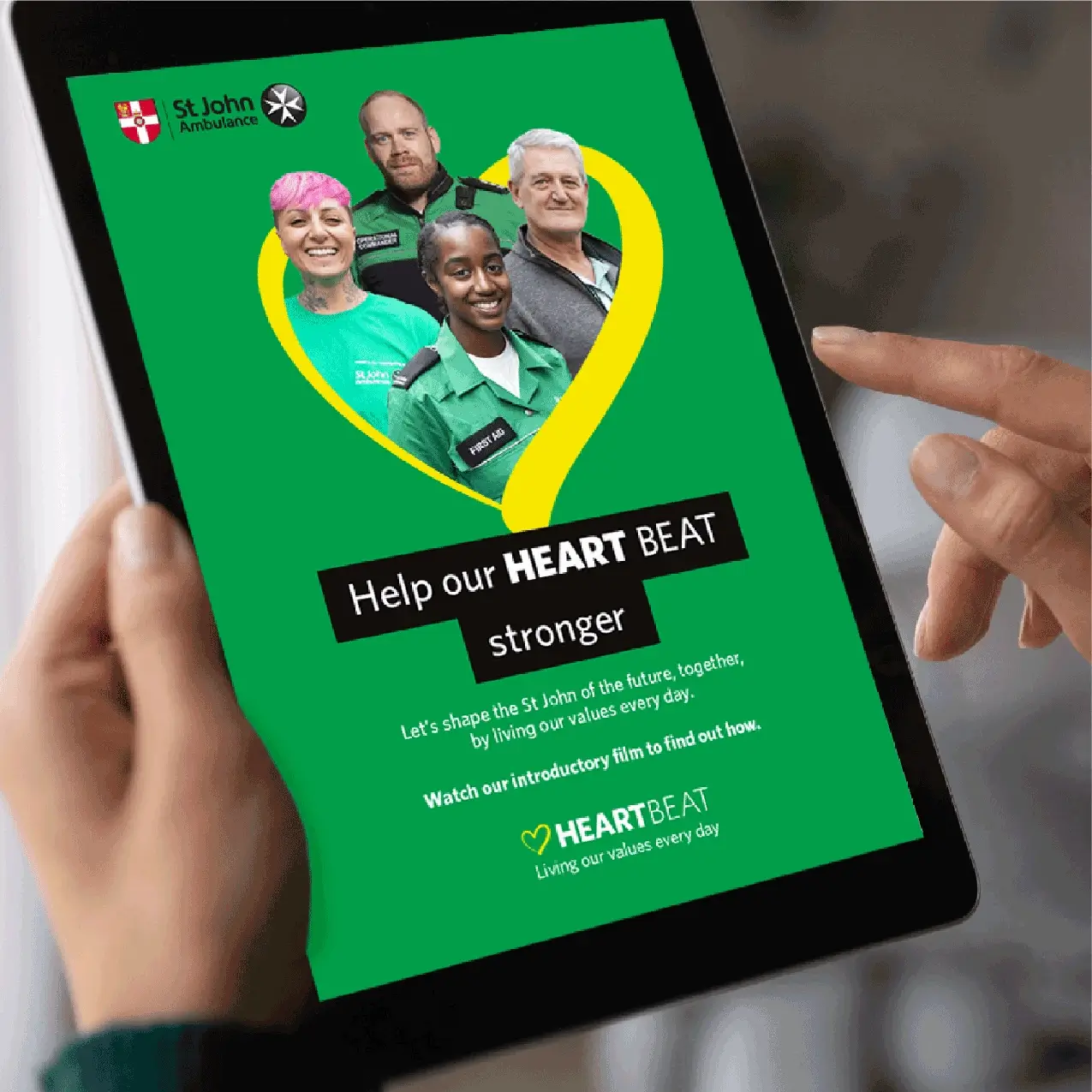 Strategy for company values with St John Ambulance